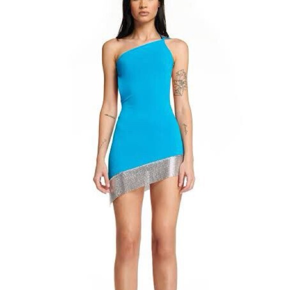 Never worn IAMGIA Maia Mini Dress in Aqua Blue - Picture 2 of 3